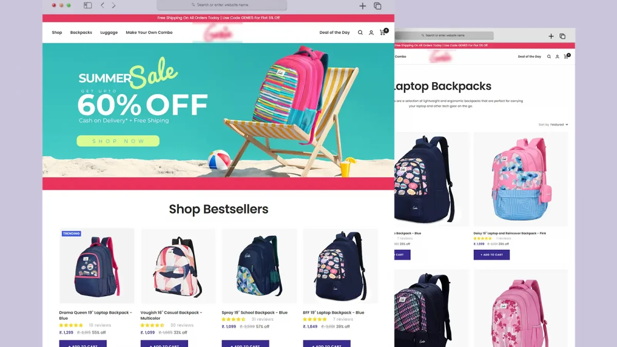 eCommerce-portal-for-girls-bag