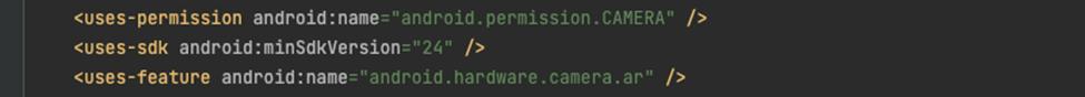 flutter ar sdk version