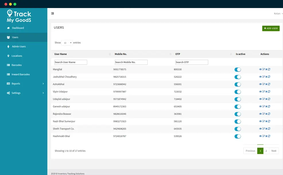 Delivery Tracking Desktop 01