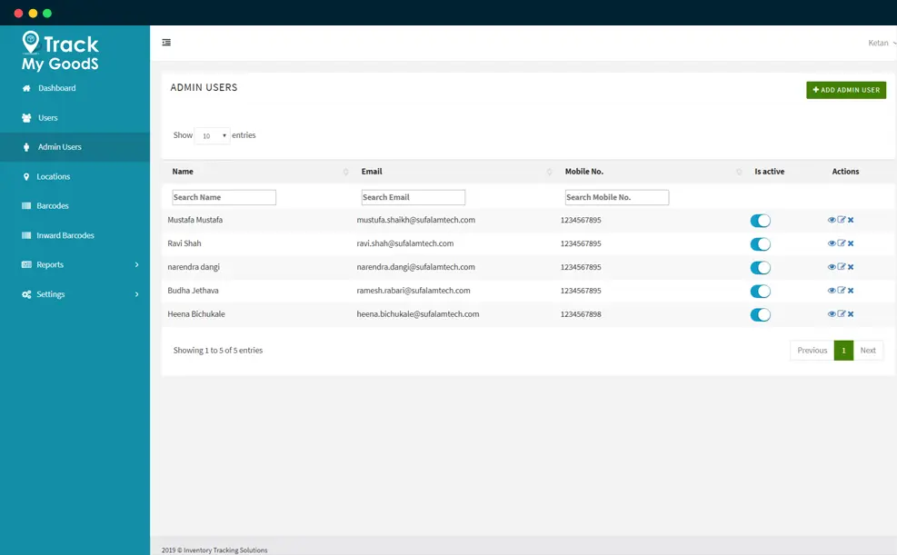 Delivery Tracking Desktop 04