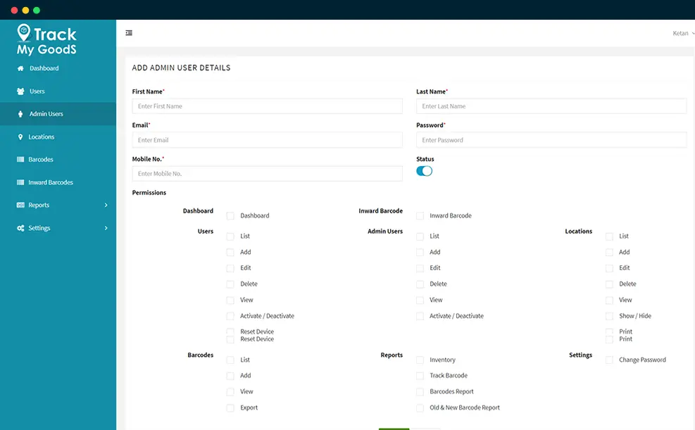 Delivery Tracking Desktop 05