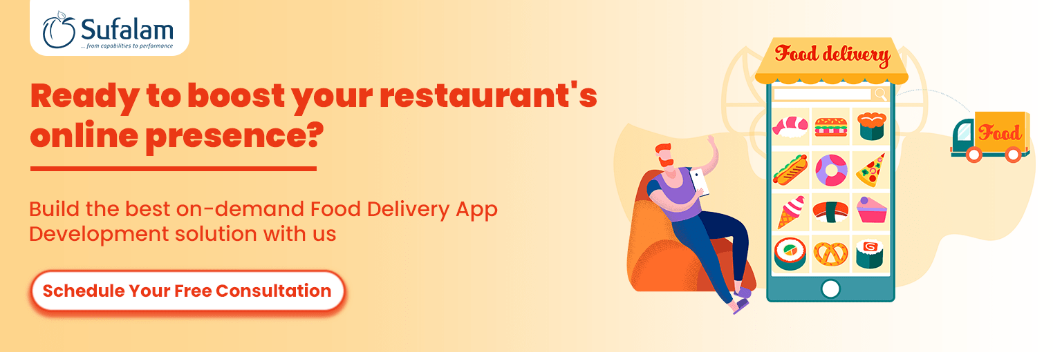 Food delivery app development