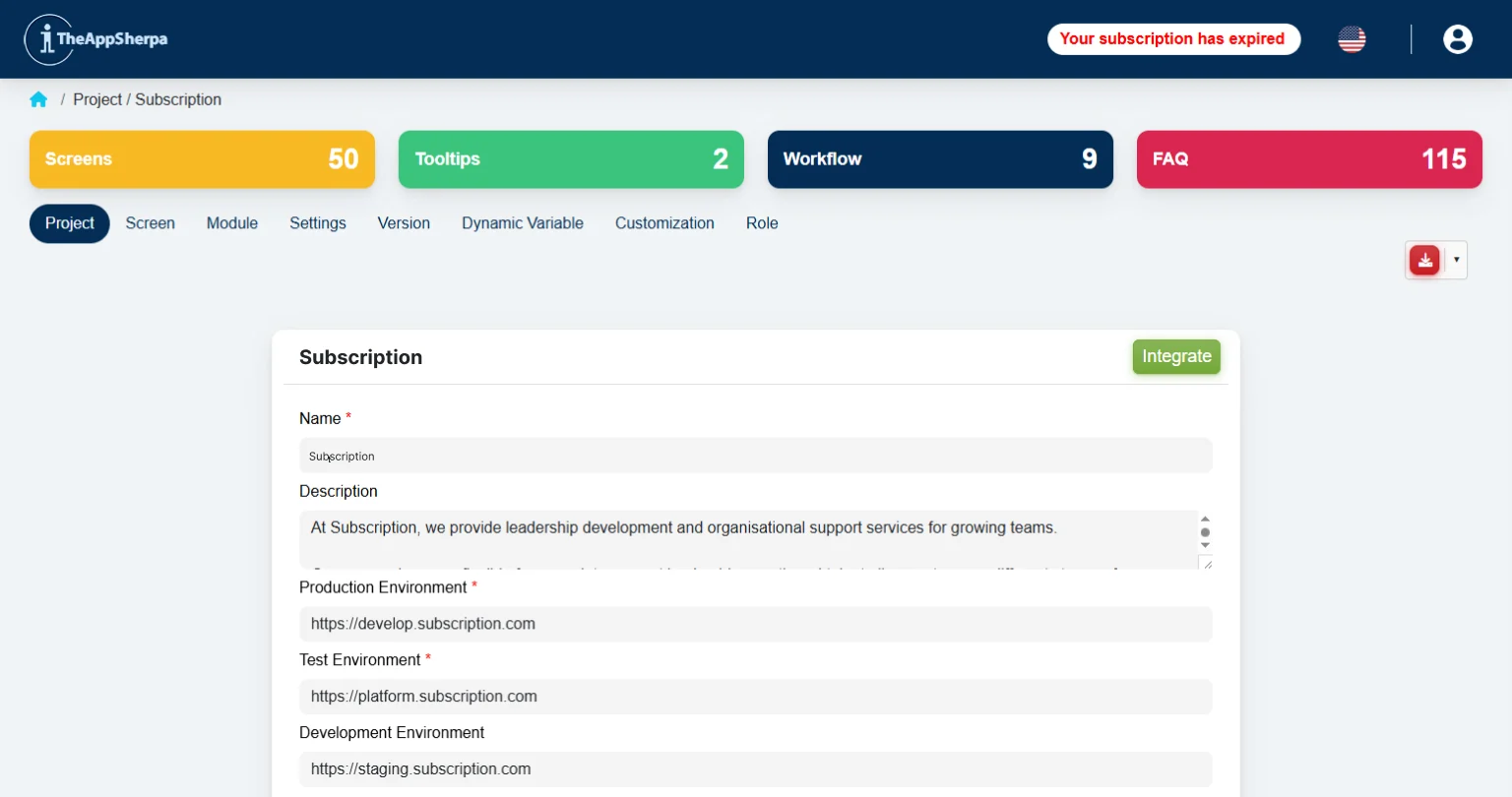 TheAppSherpa-03 3 TheAppSherpa- Project Configurations