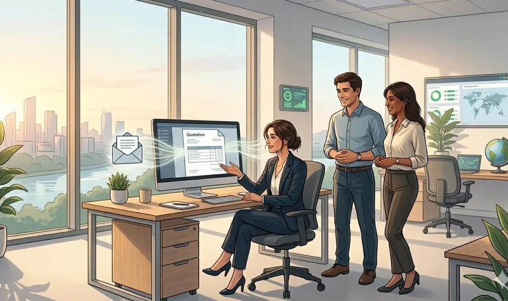 Travel DMC automation generating quotation from email enquiry