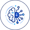 AI natural language processing icon